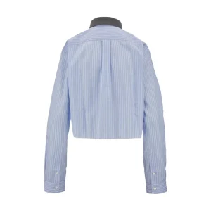New Striped cotton cropped shirt Shirts