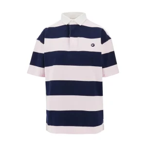 Discount Striped cotton oversized polo shirt Tops