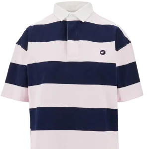 Discount Striped cotton oversized polo shirt Tops