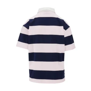 Discount Striped cotton oversized polo shirt Tops