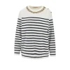 Sale Striped cotton sweater with Knitwear