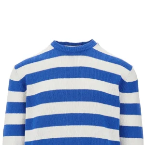 Discount Striped cotton-blend sweater Knitwear