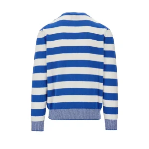 Discount Striped cotton-blend sweater Knitwear