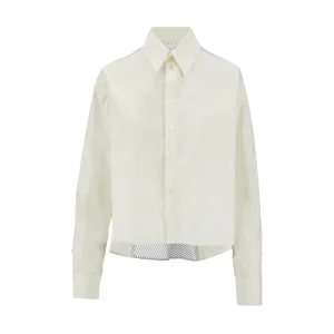 Online Striped inlay cropped shirt Shirts