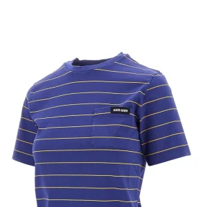 Online Striped jersey T-shirt Tops