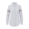 Online Striped Oxford shirt with grosgrain armbands Shirts