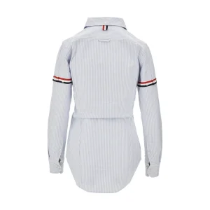 Online Striped Oxford shirt with grosgrain armbands Shirts