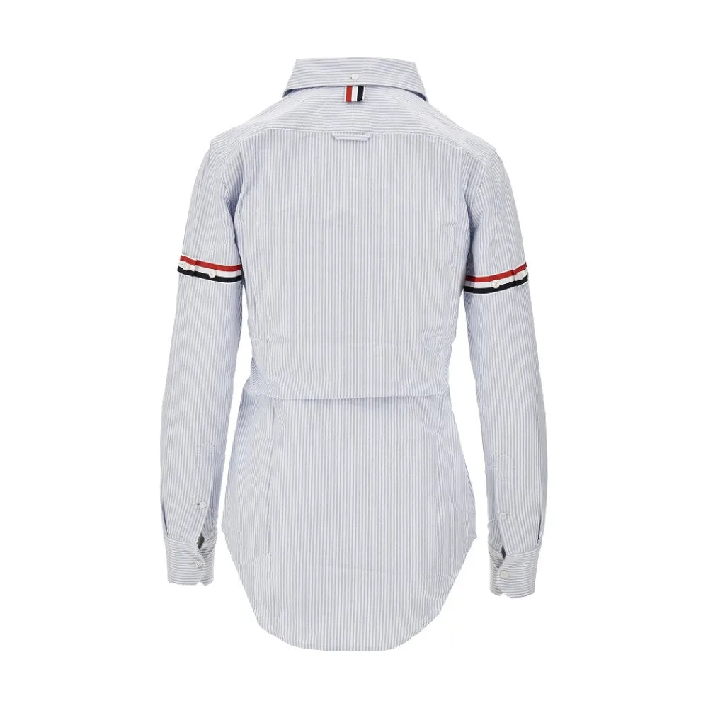 striped_oxford_shirt_with_2.webp Online Striped Oxford shirt with grosgrain armbands Shirts