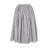 Outlet Striped poplin midi skirt Skirts