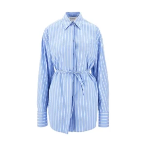 Online Striped poplin oversized shirt Shirts