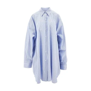 Sale Striped poplin shirt dress Dresses