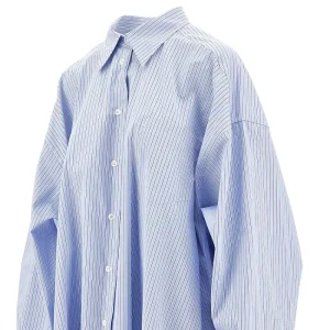 Sale Striped poplin shirt dress Dresses