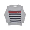 Hot Striped print crewneck sweatshirt Kids/BOY Clothing