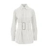 Best Striped shirt with belt Shirts