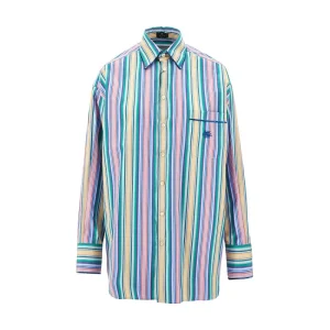 Fashion Striped shirt with velvet piping Shirts