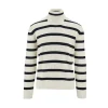 New Striped wool-blend turtleneck sweater Knitwear