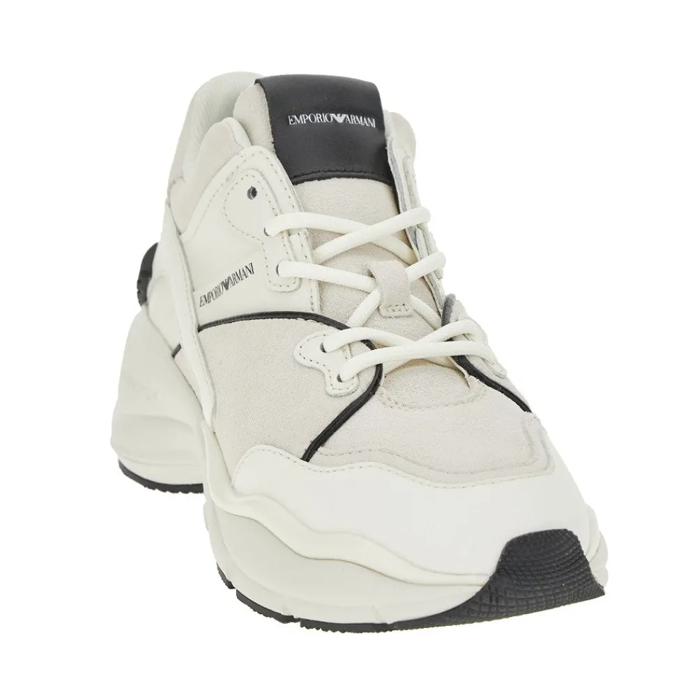 suede_and_leather_sneaker_1.webp Sale Suede and leather sneakers with Eagle detail Sneakers