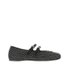 New Suede leather ballet flats with rhinestones Flat Shoes