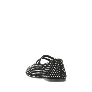 New Suede leather ballet flats with rhinestones Flat Shoes