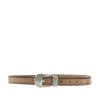 Discount Suede leather belt with embellished buckle Belts