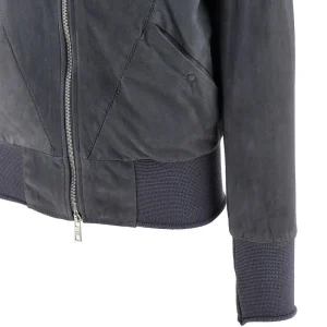 Best Suede leather blouson jacket Outerwear