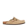 Discount Suede leather 'Boston' sabot Sandals