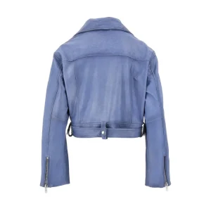 Best Suede leather cropped Biker jacket Jackets