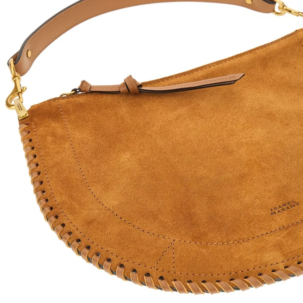 suede_leather_oskan_soft__3.webp Clearance Suede leather Oskan Soft Zip bag Shoulder Bags