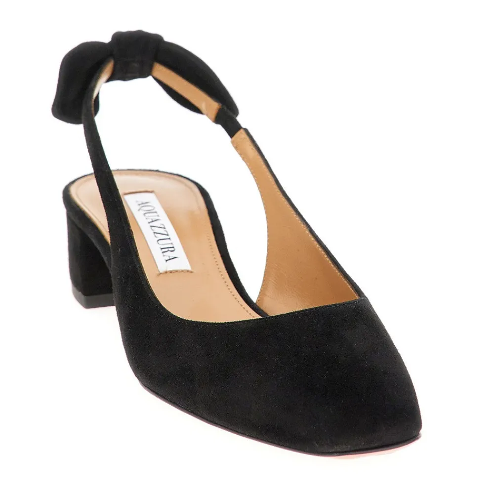 suede_leather_very_bow_ti_1.webp New Suede leather 'Very Bow Tie' slingback pumps Heeled Shoes