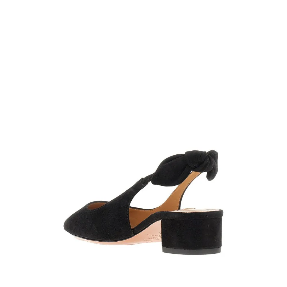 suede_leather_very_bow_ti_2.webp New Suede leather 'Very Bow Tie' slingback pumps Heeled Shoes