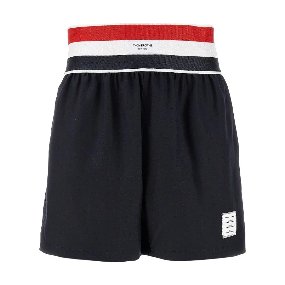 super_s_twill_shorts_with_0.webp Best Super 120's twill shorts with elastic waist Pants And Shorts