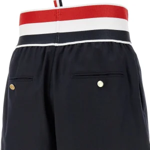 Best Super 120's twill shorts with elastic waist Pants And Shorts