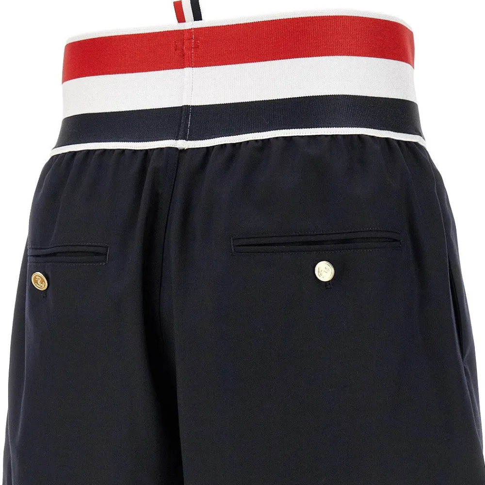 super_s_twill_shorts_with_3.webp Best Super 120's twill shorts with elastic waist Pants And Shorts