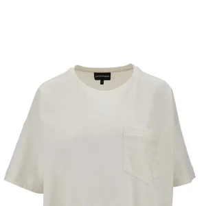 Hot Supima jersey T-shirt with branded pocket Tops