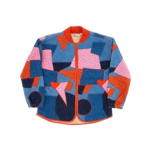 Fashion Sustainable cotton patchwork jacket Kids Clothing