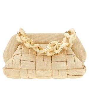 Discount Synthetic straw 'Bios' clutch Clutches