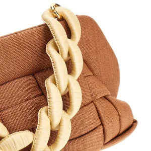 Discount Synthetic straw 'Bios' clutch Clutches
