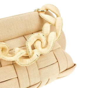 Discount Synthetic straw 'Bios' clutch Clutches