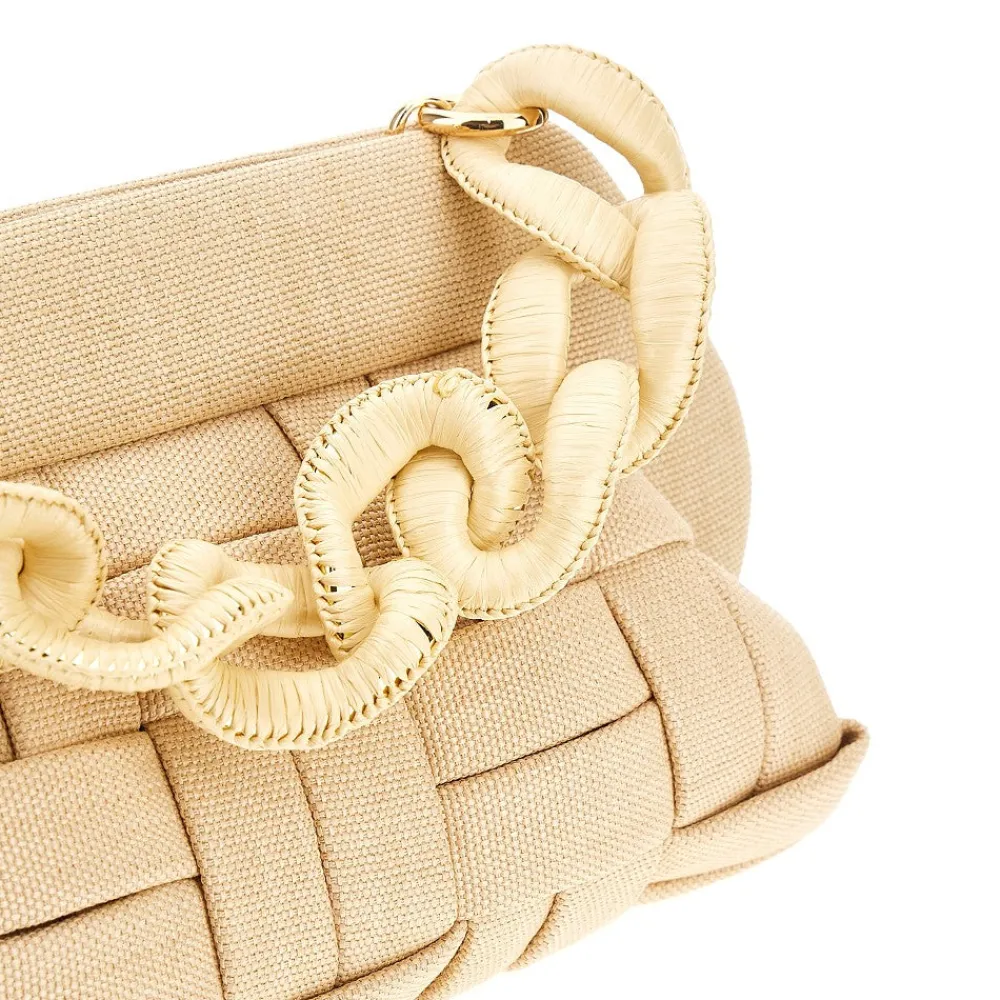 synthetic_straw_bios_clut_3.webp Discount Synthetic straw 'Bios' clutch Clutches