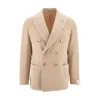 Outlet Tailored double-breated twill jacket Jackets