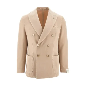Outlet Tailored double-breated twill jacket Jackets