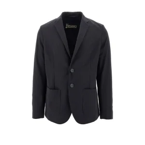 Outlet Technical seersucker single-breasted jacket Jackets