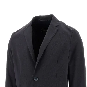 Outlet Technical seersucker single-breasted jacket Jackets