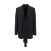 Outlet Techno wool blazer jacket with satin collar Jackets