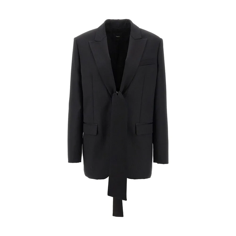 techno_wool_blazer_jacket_0.webp Outlet Techno wool blazer jacket with satin collar Jackets