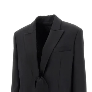 Outlet Techno wool blazer jacket with satin collar Jackets