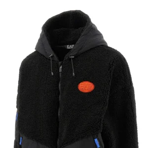 Outlet Teddy fleece and nylon blouson jacket Outerwear