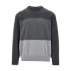 Online Three-shade wool sweater Knitwear