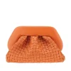 Outlet Tia' micro weaved vegan leather clutch Clutches
