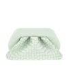 Outlet Tia' micro weaved vegan leather clutch Clutches